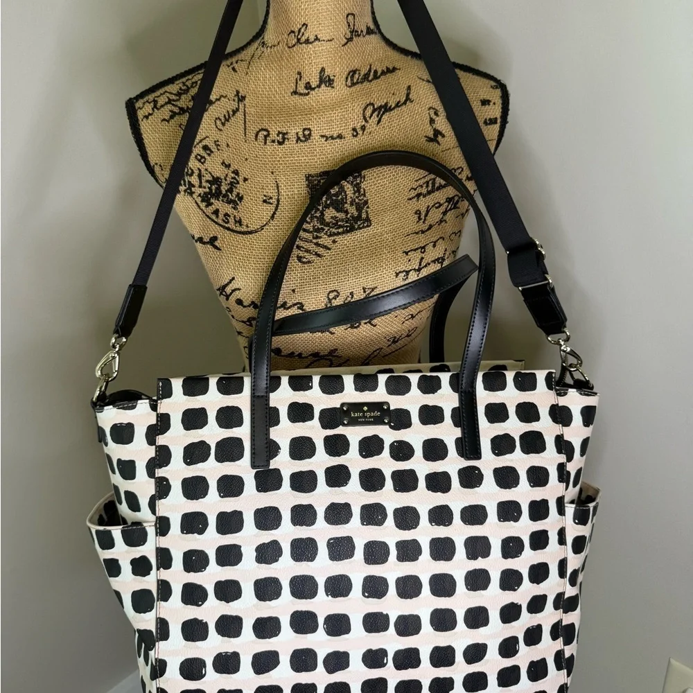 Kate Spade‎ Black and White Polka Dot Tote